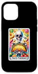 iPhone 13 Pro Funny Tarot Card Taco Tuesday Oh Yeah Skeleton Tacos Foodie Case