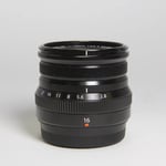 Fujifilm Used XF 16mm f2.8 R WR Super Wide Angle Prime Lens Black