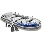INTEX Inflatable Boat Canoe with Oars and Pump Dinghy Excursion 5 Set 68325NP vi