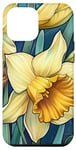 iPhone 13 Pro Max Cardiff Wales UK Vintage Floral Graphic Daffodil Flowers Case