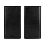 Mobilfodral Äkta Läder Sony Xperia XZ/XZs Svart