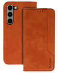 Fodral Samsung Galaxy S23 Mocca Eko Läder Ljusbrun