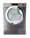 Hoover BATD H7A1TCER-80 Integrated Heat Pump Tumble Dryer, WiFi Connected, 7kg, Sensor Dry, Anthracite With Chrome Door - A+ Rated