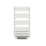 Sèche-serviettes électrique à inertie fluide Delonghi Phorum blanc 500W + soufflerie 1000W