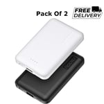 [2-Pack] Power Bank USB Charger Battery Pack for Heated Vest Jacket Gilet 5V UK