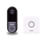 Marmitek Video Doorbell Promopack Buzz LO + Bell ME WHT - WLAN Intercom with camera - Motion detection - Night Vision - 1080p FullHD - Extra Wireless Chime - See who's standing in front of your door