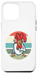 iPhone 12 Pro Max crazy rooster, crazy chicken Farmer Lovers Animals Farmers Case