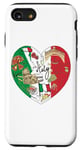 Coque pour iPhone SE (2020) / 7 / 8 T-shirt graphique avec drapeau italien, carte et cœur, style italien