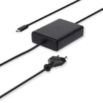 Nedis Notebook Adapter | GaN | 45 W | 5 / 9 / 12 / 15 / 20 V DC | 2.25 / 2.33 / 2.92 / 3.0 A | Brukes til: Notisbok / Smarttelefon / Tablett | Euro / Type-C (CEE 7/16)