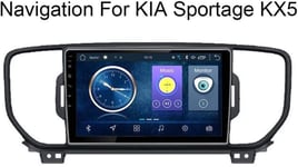 LQTY Android 8.1 Navigation Car System 9 Pouces de autoradio à écran Tactile pour KIA Sportage 2016-2017 KX5 Compatible Bluetooth/DVD/WiFi/Multimédia/Commande au Volant,4G + WiFi.