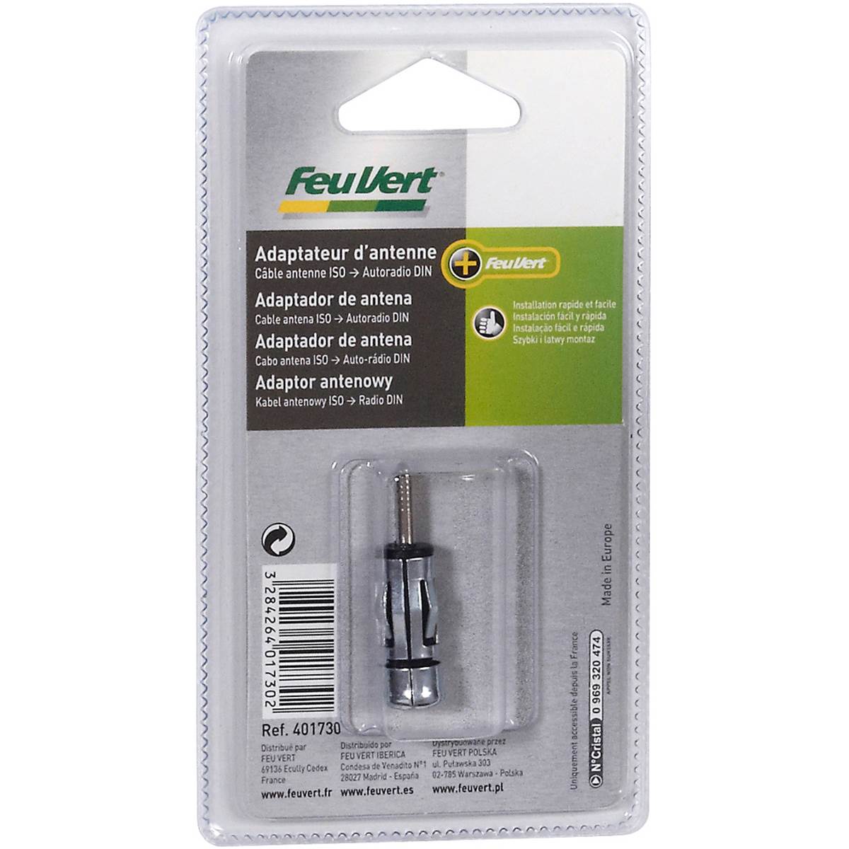 Lot De 10 Adaptateurs Universels Din Mâle Vers Iso Femelle Pour Antenne De Voiture[u516