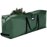Premium Jumbo Christmas Tree Storage Bag - Fits Up to 9 FT. Tall Artificial Christmas Trees, Durable Handles, Sleek Dual Zipper & Card Slot - Xmas Bag Made of Tear Proof 600D Oxford - 5 Year Warranty