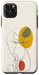 Coque pour iPhone 11 Pro Max Minimalistic Cat Drawing Lines Phone Cover