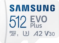 Samsung EVO Plus - Micro SD-kort - inklusive SD-adapter - 160 MB/s - 512GB