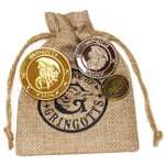 Hogwarts-mynt filmtillbehör Gringotts Wizard Bank guldmynt med penningpåse[GL] Brown S
