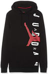 Nike Jumpman AIR LWT PO Sweat-Shirt Homme, Black/Gym Red, FR : 4XL (Taille Fabricant : 4XL)