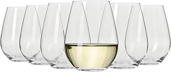 Maxwell & Williams Vino Stemless White Wine Glasses Set of 6, 400ml, Gift Boxed