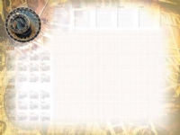 A2 kalender skrivbord med bokstäver, klocka (T-1-A2-4)