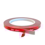 Light Solutions - 3M VHB Dubbelhäftande Tejp - 8mm bred - 5 m - Genomskinlig