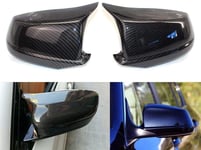 ZHAOOPRearview Mirror Mirror Covers Fit ，For ，For Bmw 5 Series F10/F11/F18 Pre-Lci 11-13 Mirror Caps Replacement Side Mirror Caps Rear Door Wing Rear-View (Color : Carbon fiber)-Bright black