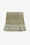Chamois - Bordsduk med volang Jaipur Stripe - Grön