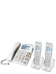 Geemarc Telecom big button corded and twin cordless phone set with intergral