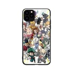 FUTURECASE Anime Tempered Glass Phone Case for iPhone 6 6S 7 8 Plus 10 X XR XS Max 11 Pro SE 2020 Boku no Back Covers (25, iPhone SE 2020)