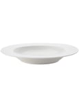 Maxwell & Williams White Basics Diamonds Soup Bowl, Wide Rim, Porcelain, White, 22.5 cm,1 count