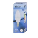 4 Pack E14 White Candle LED 4W Cool White 6500K 400lm Light Bulb