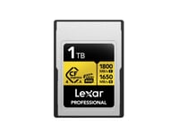 Lexar Lcagold001t- Rneng, 1 Tb, Cfexpress Typ A, 1800 Mb/S, 1650 Mb/S, Fallsäker, Dustproof, Stöttålig, Vibrationssäker, Multifärg