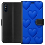 Xiaomi Redmi 9A Plånboksfodral Blue Hearts