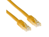 ACT Yellow 15 meter U/UTP CAT6A patch cable with RJ45 connectors
