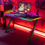 X Rocker Pulsar RGB Gaming Desk with LED Lights - FREE DELIVERY