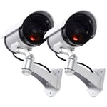 tempo di saldi 2 Faux Caméras De Surveillance en Plein Air Lumière LED Clignotant Infrarouge