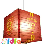Officially Licensed Harry Potter Paper Light Shade Gryffindor Quidditch Bedroom