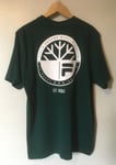 Fila Jasper Short Sleeve Cotton Back Print T-Shirt Medium BNWT RRP £32 Dk Green