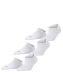 FALKE Unisex Cool Kick Sneaker 3-Pack U SN Breathable Low-Cut Plain 3 Pairs Trainer Socks, White (White 2000), 8-9