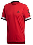 Adidas ADIDAS Club 3 Stripes Tee Röd (L)