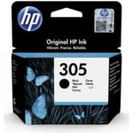 Cartouche d'Encre - Imprimante HP 305 noire authentique (3YM61AE) pour HP DeskJet 2300/2710/2720/Plus4100, HP Envy 6000/Pro 6400
