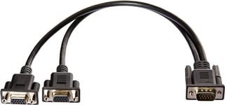 VGA Y-Splitter Male 2 Female Dual Monitor Adapter Cable for Duplication Screen