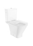 Roca, The Gap, SQUARE - Tasse Rimless avec double sortie pour toilettes à réservoir bas, blanc, 365 mm x 650 mm x 790 mm, A342479000