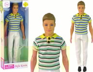 Leantoys Baby Doll Pojke Blont Hår