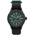 Timex Mens Watch TW4B29700 - Expedition Scout Green Dial Fast Wrap Strap