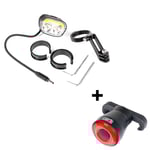 Cykellampa för elcykel Light5 EB2000 - 2000 lm / Bosch, Framlampa + Light5 Blip -Baklampa, Performance Line CX Gen4 Smart System (BES3)
