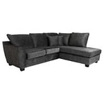 Scapa Manchester hörnsoffa med divan sammet grön höger B256 cm