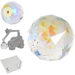 Selens Sphere Prism Photography Optical Plating Crystal Glass Ball Professional with 1/4" Hole, Create Light Rainbow Effect for Teaching Light Spectrum Photo Camera Lens Photographer