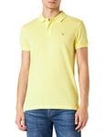 GANT Men's Original Slim Pique SS Rugger Polo Shirt, Clear Yellow, S