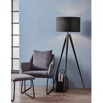 Tripod Floor Lamp with Black Shade by Teamson Home Modern Lighting VN-L00006-UK