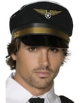 Svart Pilot Hatt