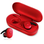 High Quality Tws Model-x Bluetooth Wireless Earbuds Headphones Red